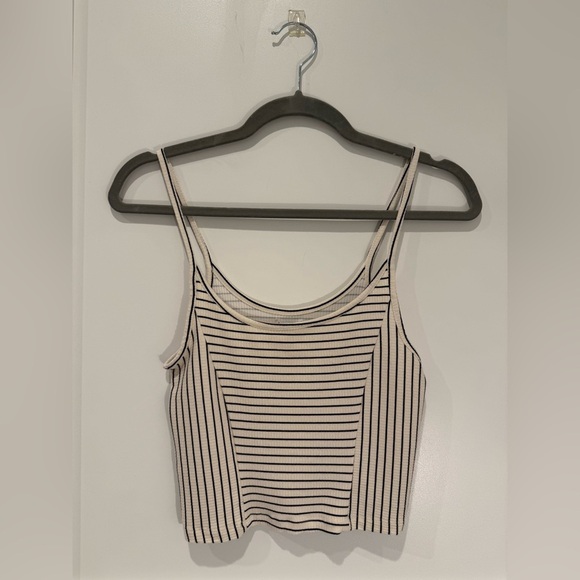 Urban Outfitters BDG Women’s Black White Stripe Tank Size M - Picture 1 of 3